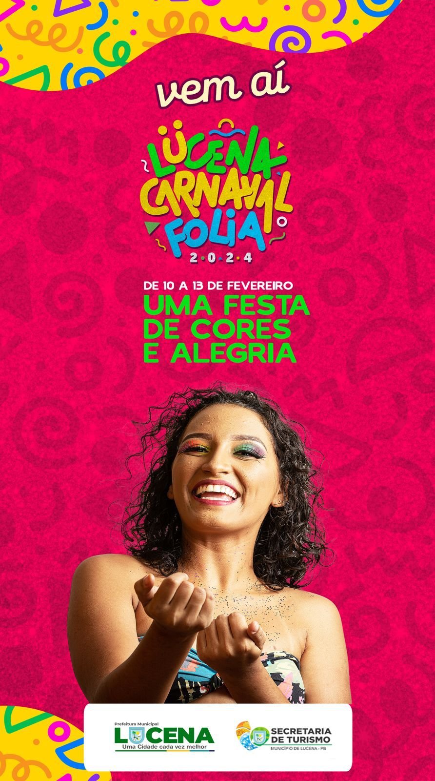 Lucena lança oficialmente nesta quartafeira (24) o Carnaval 2024